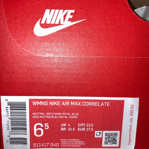 Size 6.5 - Nike Air Max Correlate Neutral Grey - Picture 7 of 7
